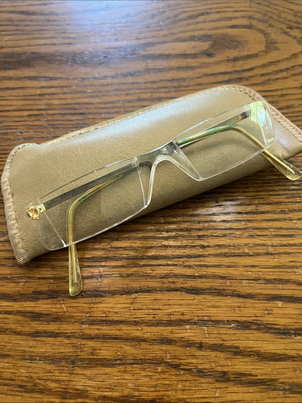 Vintage rimless reading glasses